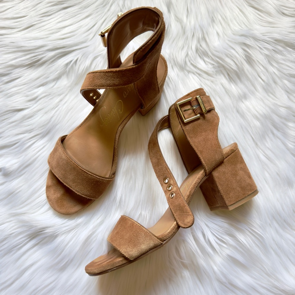 Arturo Chiang tan/brown suede/leather sandals